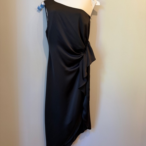 Ramy Brook  Malika Satin One Shoulder Midi Dress size 8 - Picture 8 of 14